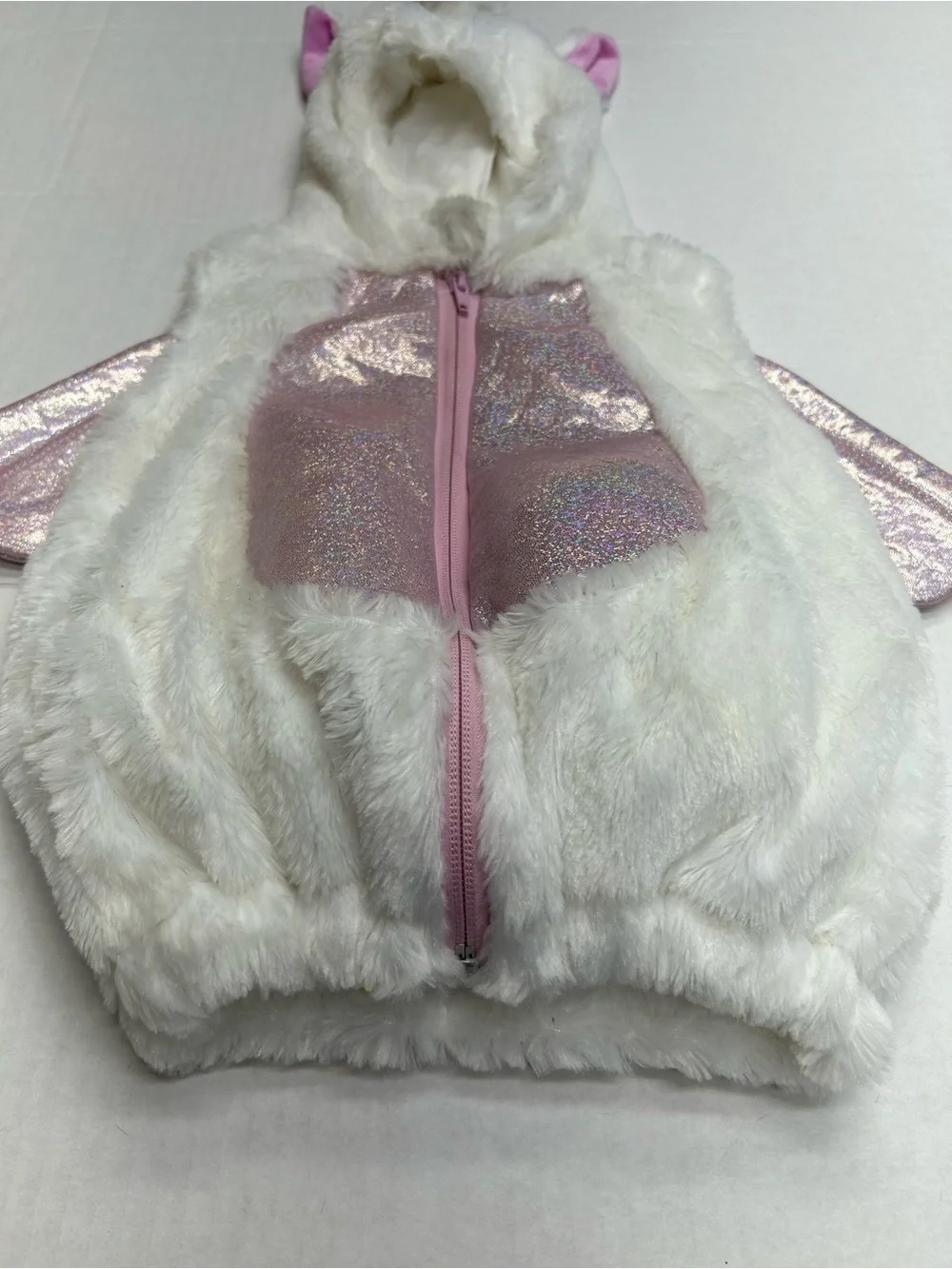 H&M Baby Plush Unicorn Halloween Costume Bubble Vest 6-9 Months Gold Tag